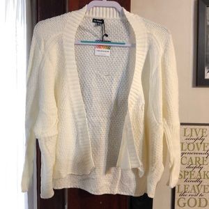 Thread wear Cream Sweater With Pockets